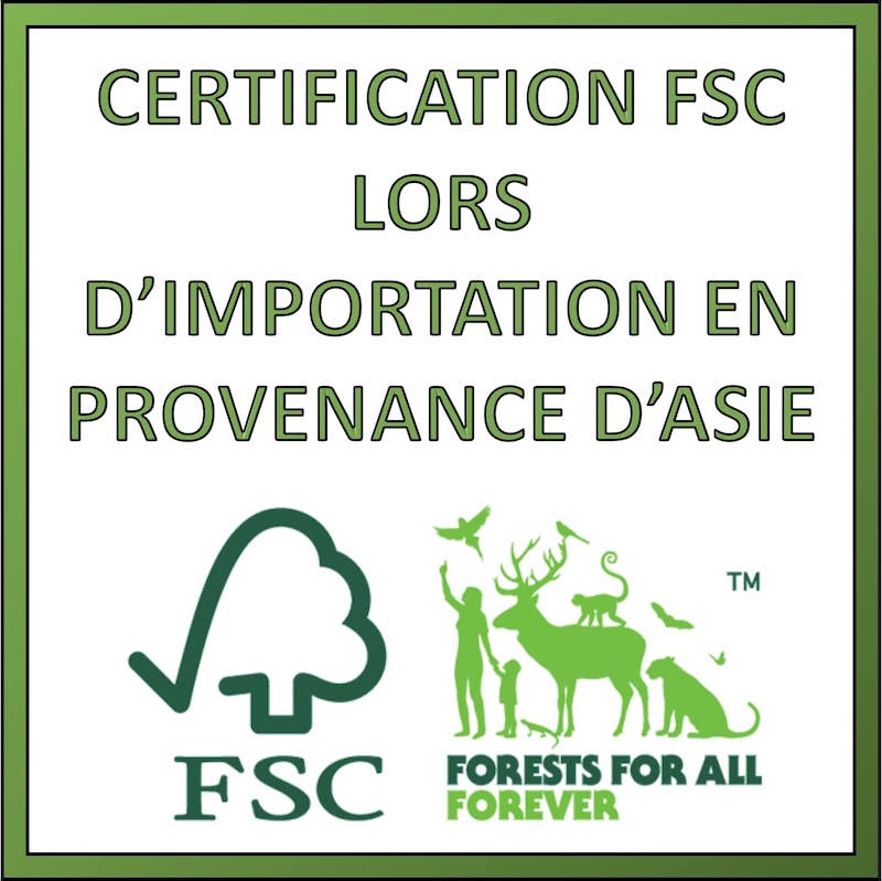 certificat FSC produit asiatique